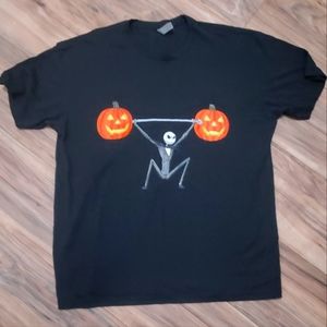 The nightmare before Christmas,  Jack Skellington weightlifting shirt